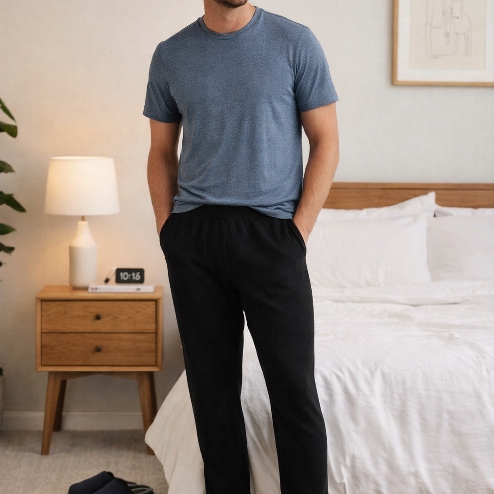 Goodfellow & Co Men's Black Thermal Pant - Picture 2 of 6